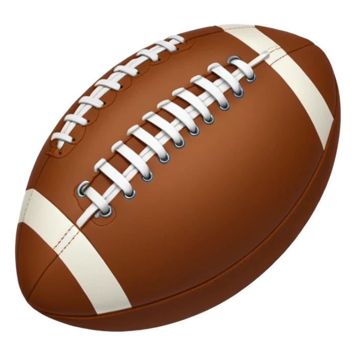 american football oval laces sticker