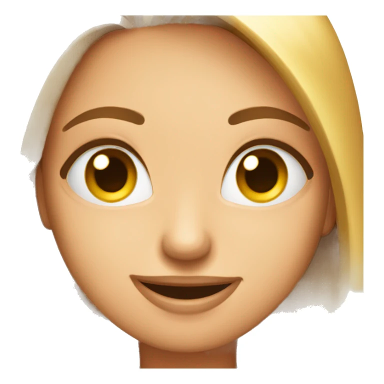 smirk emoji touching a female emoji that blushes sticker