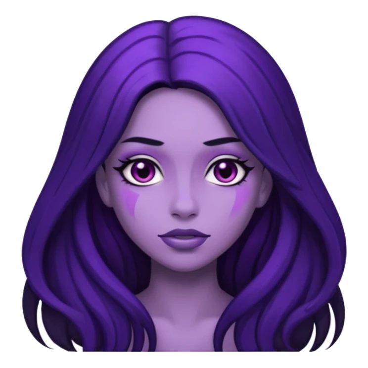 Purple girl sticker