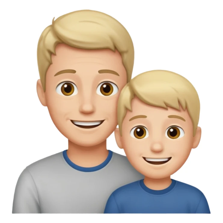 hijo habalndo con padre sticker