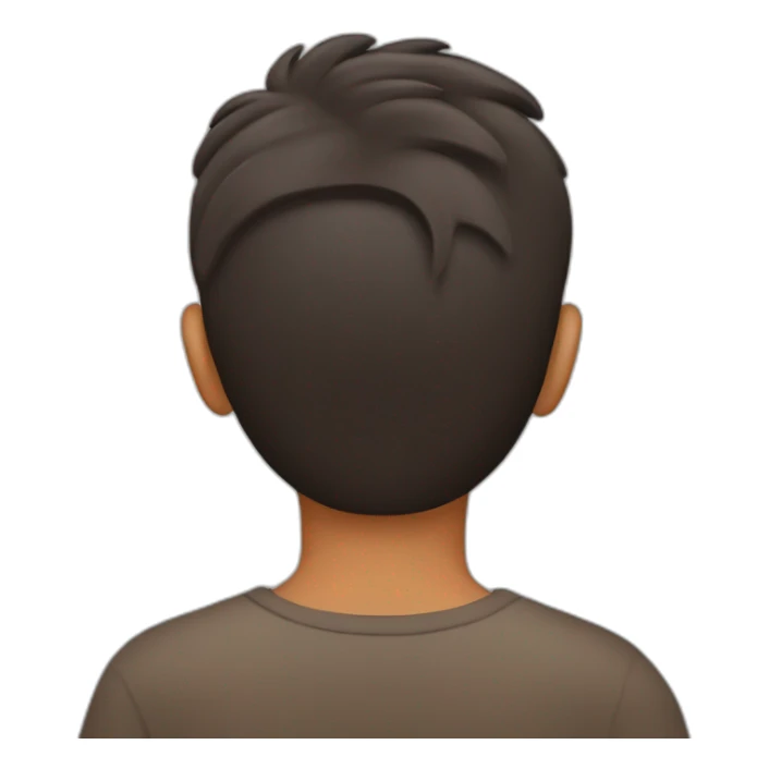 armenian-brownskin 14 y. o. boy, back view sticker