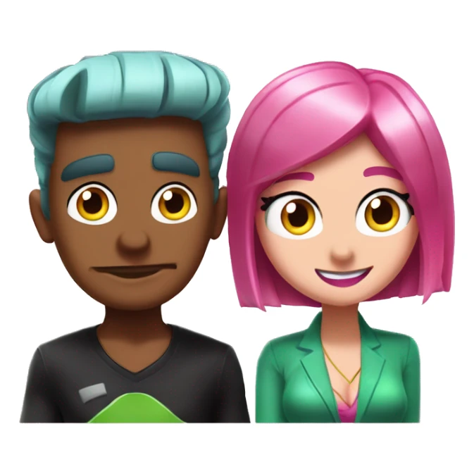 Cosmo and Wanda from THE FAIRLY ODD PARENTS sticker