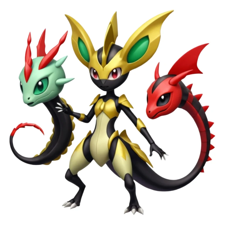 Meloetta-Giratina-Scizor-Pokémon-Fakémon-creature sticker