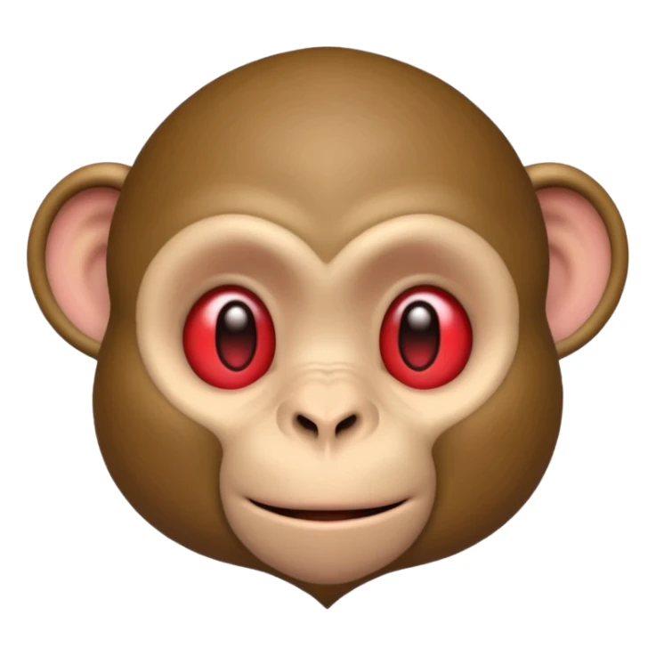 un mono con un corazon pero mas realista sticker