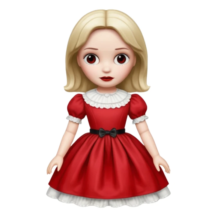 Annabelle doll from The Conjuring movie sticker