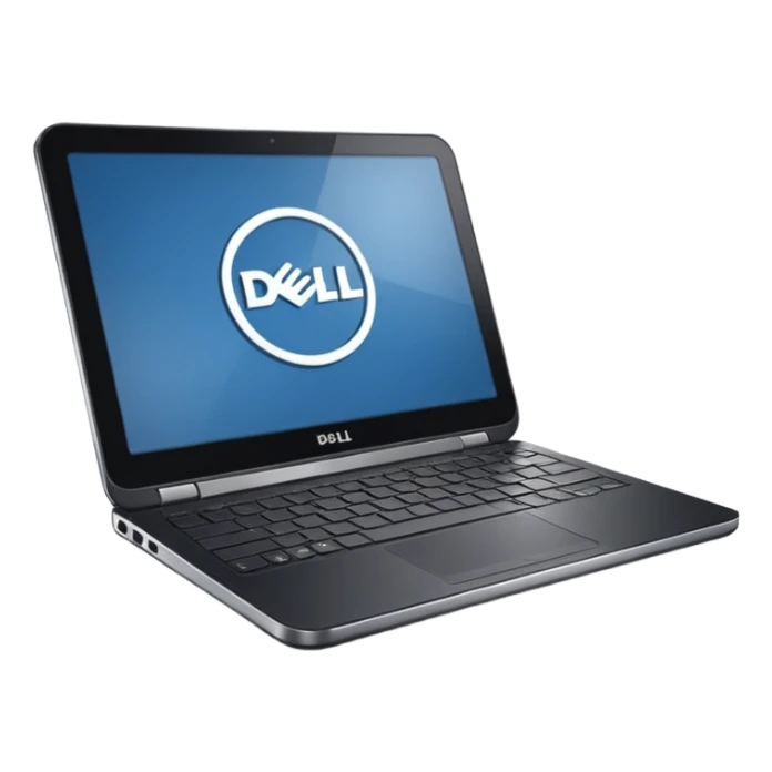 generate an ios genmoji of a dell laptop sticker