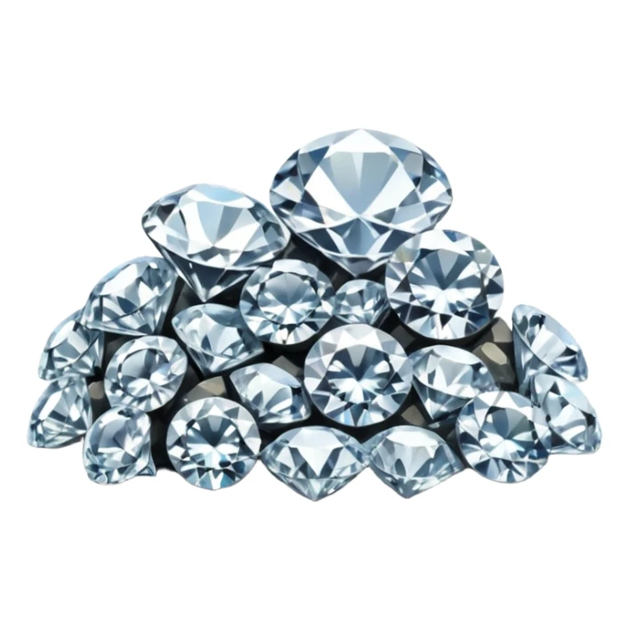 placer of mined diamonds sticker