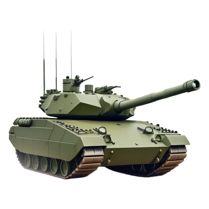 Challenger 2 (2018) – Cinematic-realistic Challenger 2 tank, its massive olive-drab frame pushing through a battlefield covered in thick fog. The powerful rifled gun steadies on a distant target, while its heavy Chobham armor deflects small arms fire, the battlefield illuminated by the glow of flares overhead. sticker