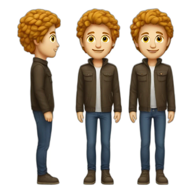 Mens met onderbroek op het hoofd sticker