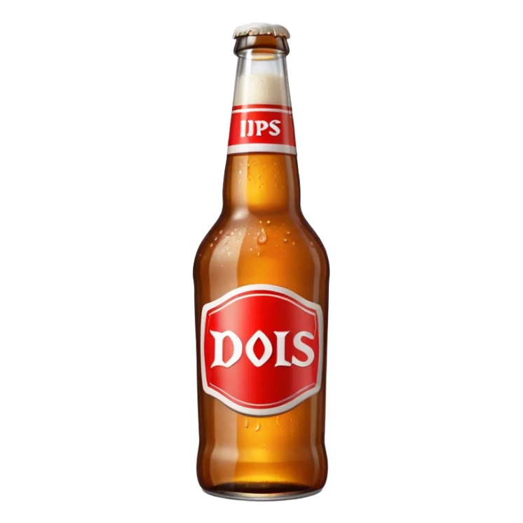 Bottle of beer with desparados on it in red letters sticker