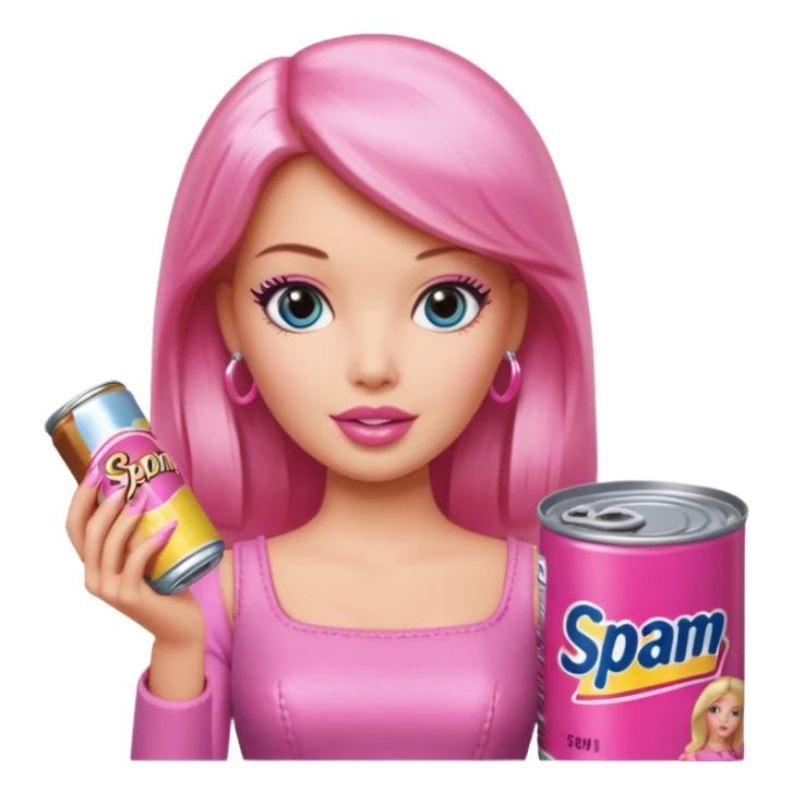 Matisse barbie slop style pink SPAM sticker