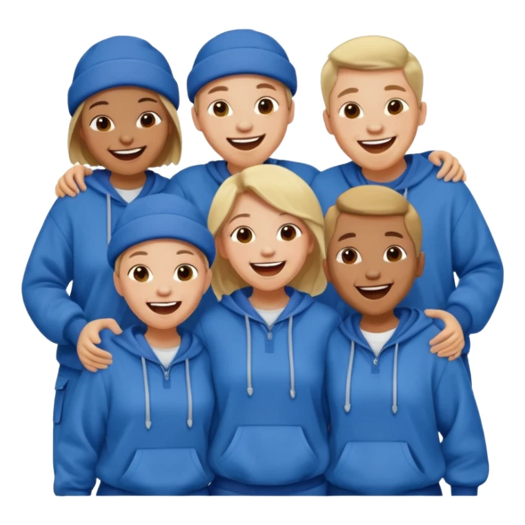 Cholos vestidos de azul con ropa ancha sticker