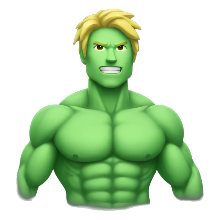 Green muscle sticker