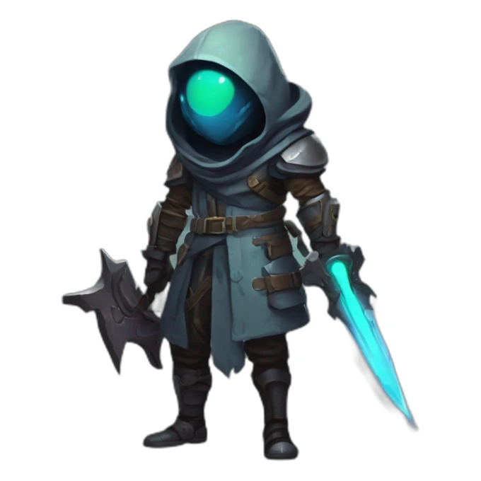 alien assassin futuristic roguelike rpg style inspired by slay thee spire sticker