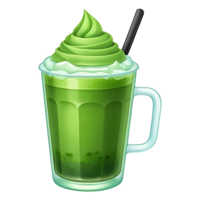 Cup of ice matcha sticker