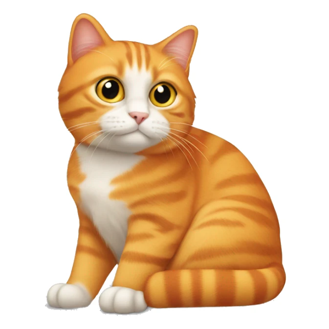 Orange cat that looks like Donald trump  sticker
