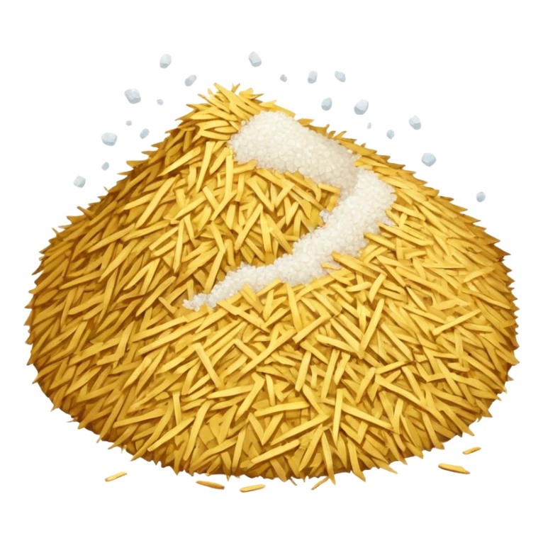 Straw and pile of salt  sticker