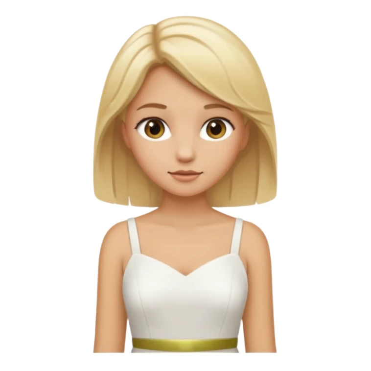 Blonde tan girl sticker