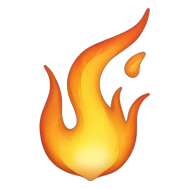 flame wave sticker