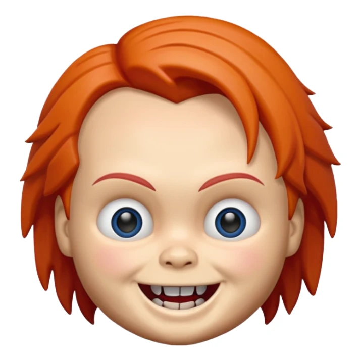 Un emojin de chuky sticker