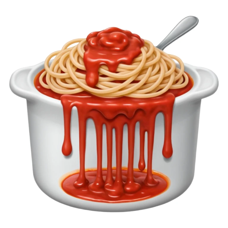  SPAM meat melted pink spaghetti slop sauce  sticker