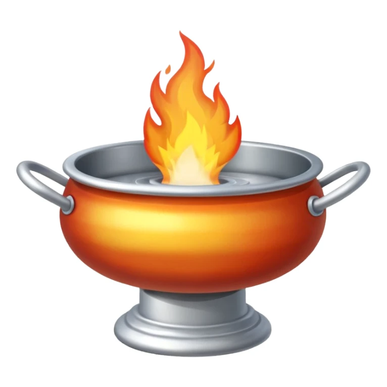 can you make a silver fire basin with a fire coming out of the top sticker