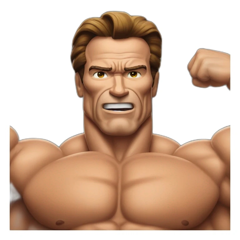 Arnold Schwarzenegger musclé sticker