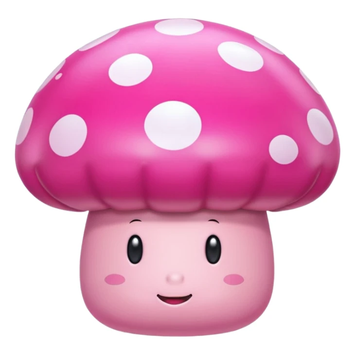   jeff koons style pink meat mushroom inflatable art sticker