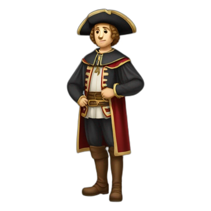 cristopholus columbus full body sticker