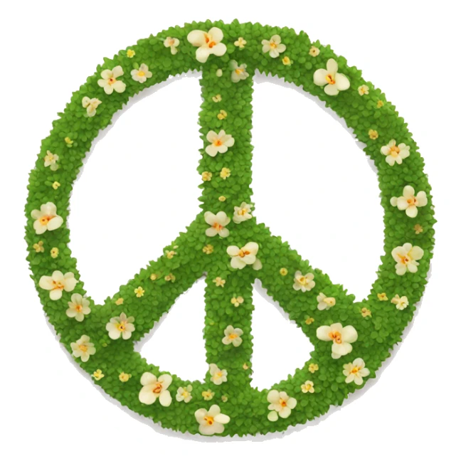 Peace sign sticker