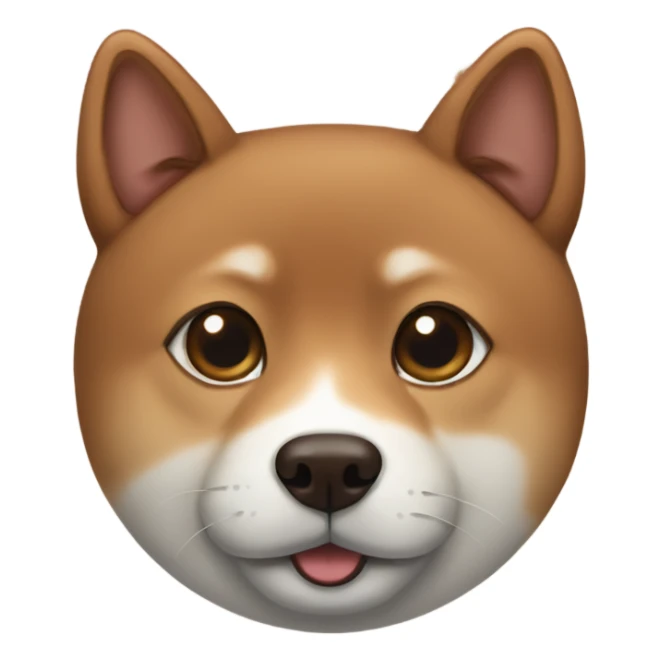 Brown shiba and dark brown tabby cat sticker
