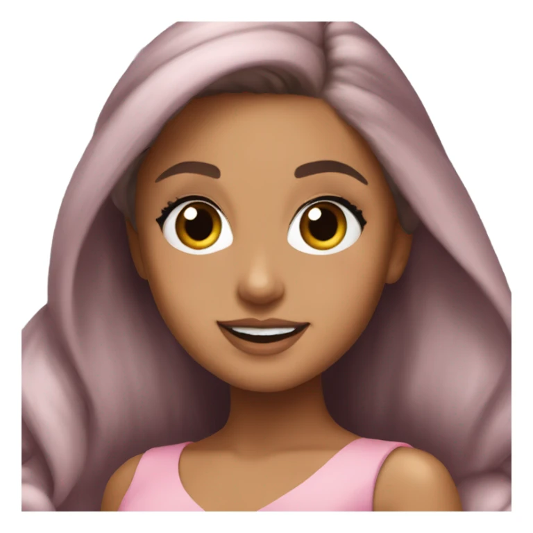 Ariana grande in a pink dress  sticker
