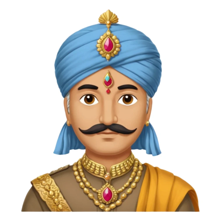56 years old middle-aged Mewad Indian king Maharana Pratap Singh sticker