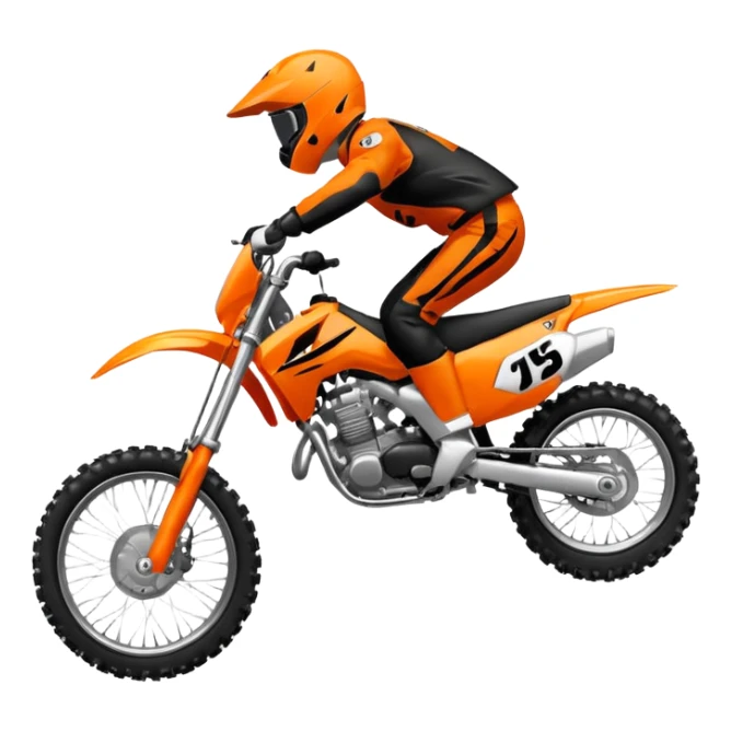 honda 125 dirt bike jumping sticker