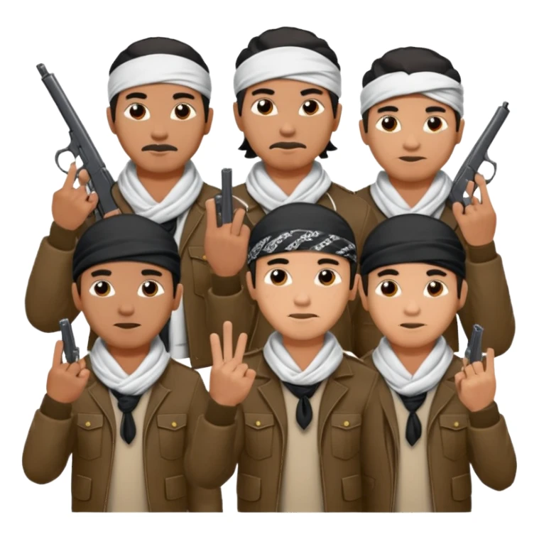 Norteño gang with 14, hand gang signs and guns sticker