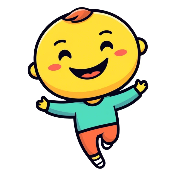 Smiling sticker