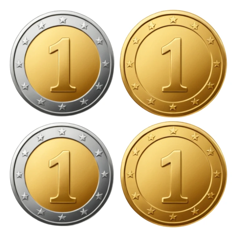 icons for paid subscriptions at different levels with the number 1 sticker