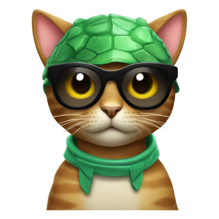 Cat with sunglasses and a dinosaur costume  sticker