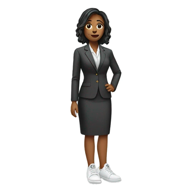 female lawyer in sneakers sticker
