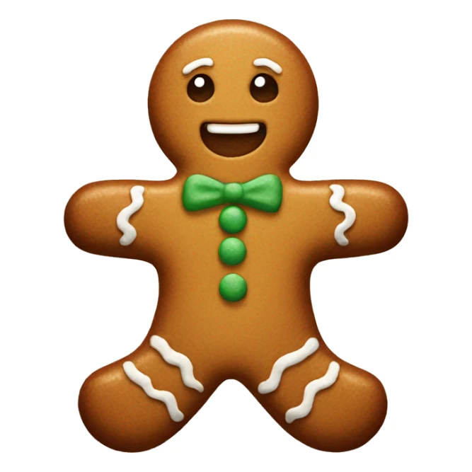 Gingerbread man sticker