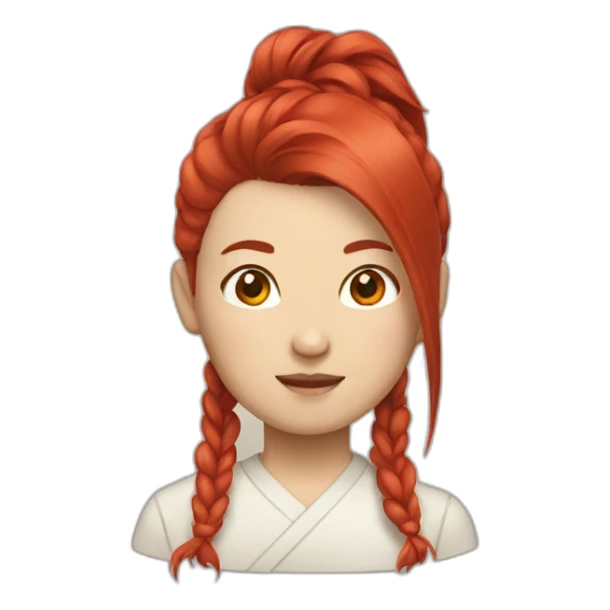 CHINESE WITH RED HAIR sticker