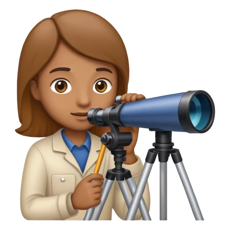 Generate me an emoji for an AI model that is an astronomer. sticker