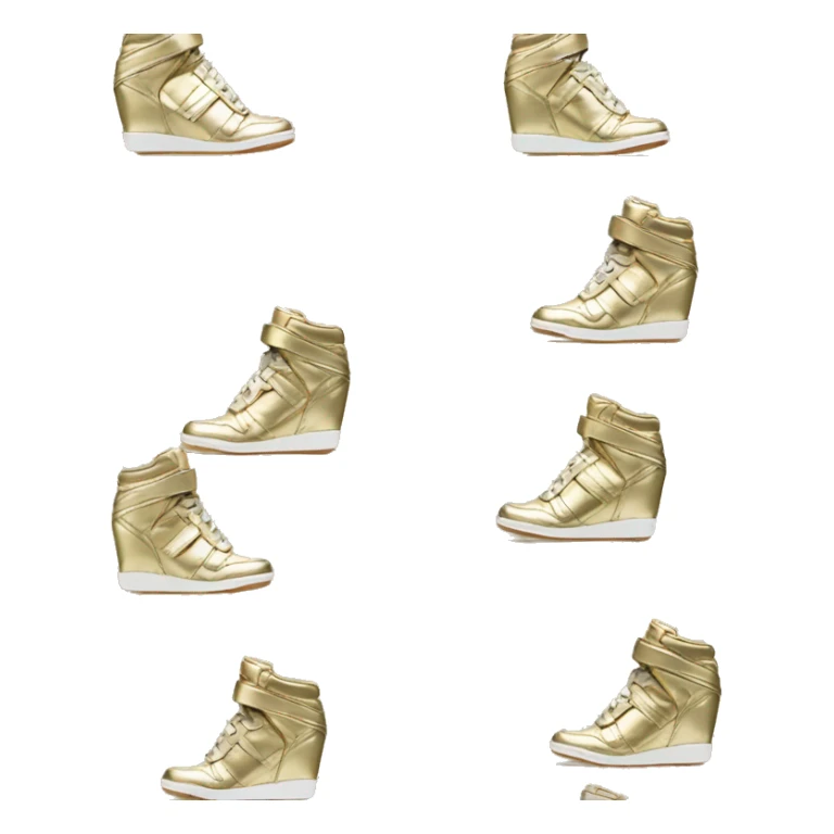 isabel marant wedge sneaker light gold sticker