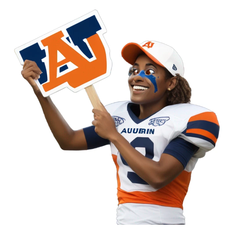 Auburn University super sports fan sticker