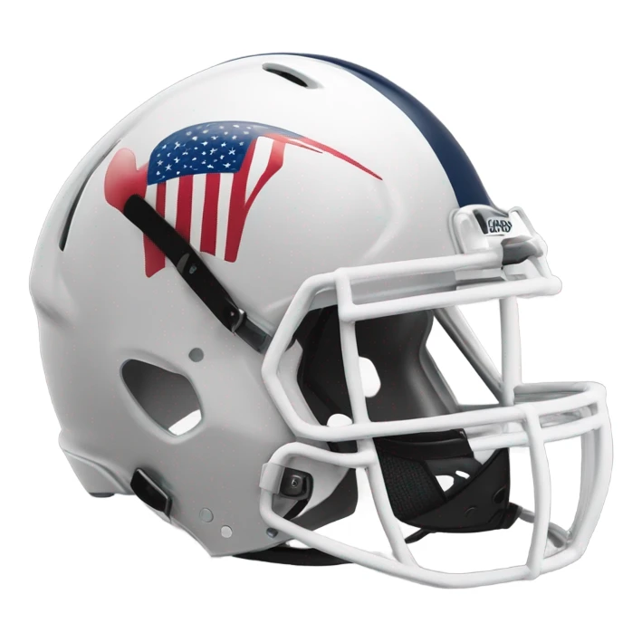 American football helmet sticker