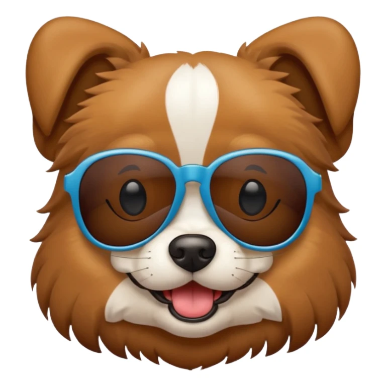 Un cane con gli occhiali da sole sticker