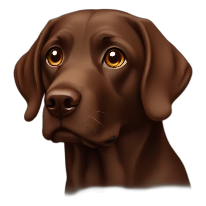 Labrador Retriver chocolate color looks like Harry Potter sticker