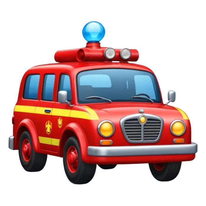 un emoji similar a este pero de una coche de bomberos sticker