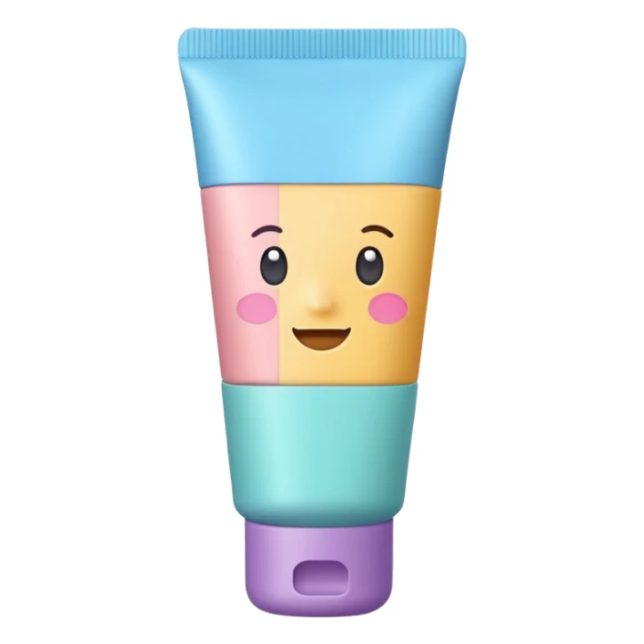 a pastel tube cosmetic sticker