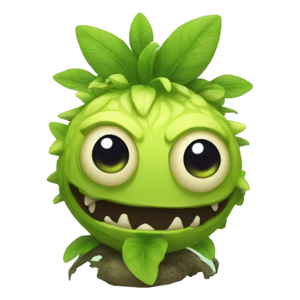 Plant monster sticker